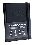 YOUCHAMP Selbstmanagement Journal | Tagesplaner und Erfolgsjournal | Einfache Tagesplanung für eine gesteigerte Produktivität | Perfekt zur Entwicklung neuer Gewohnheiten (Schwarz)