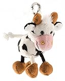 Schaffer 0241 Kuh Anhänger, unisex-child, Weiß-schwarz, ca. 11