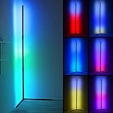 Ankishi LED Stehlampe Dimmbar mit Fernbedienung, 2800LM Stehleuchte für Wohnzimmer Schlafzimmer, Farbwechsel Lichtsaeule RGB Farbtemperaturen Ecklampe und Helligkeit Stufenlos Dimmbar Stehlamp