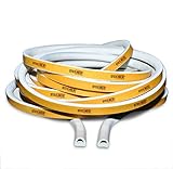 STEIGNER - 1m Gummidichtung SD-55 WEISS 14x12mm Gummiprofil Dichtung selbstklebend Hohlkammerprofil Moosgummi Tür F