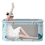 Faltbare Badewanne Große 140cm Einweichen Badewanne für Erwachsene Tragbare Badewanne Erwachsene Whirlpool Whirlpool Freistehende Badewanne Nicht-aufblasbare Badewanne Separate Familienbad Badew