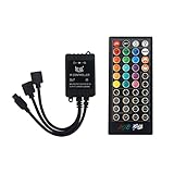 MAYALI Infrarotmusik LED Controller 44 Tasten Ir Remote Controller Sound Sensor Control 2-Wege für 5050 3528 5630 RGB LED L