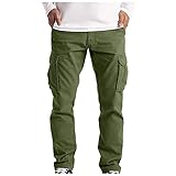 Ronony Sport Freizeithose Herren Locker Sitzende Jogginghose Camouflage Hose Hose mit Kordelzug Modische Herren Freizeithose Jogging Einfarbige Atmungsaktiv Fitnesshose Outdoorhose Sportswear für Gy