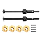 RC CVD-Antriebswelle, langlebige CVD-Antriebswelle aus Metall + 5-mm-Kombinierer RC-Upgrade-Zubehör für das ferngesteuerte Fahrzeugmodell Tamiya TT-01T T-02