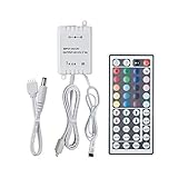 Paulmann 70202 YourLED RGB-Controller für LED Strip mit IR-Fernbedienung Stripe Zubehör Weiß Kunststoff 12V DC Schalten Dimmen Steuern Prog