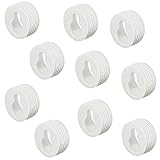 Gedotec Schrankhalter Hängeschrank mit Schlüsselloch-Form Schrankaufhänger-Set zum Einbohren - H3052 | Aufhängung Ø 30 mm | Halterung Kunststoff weiß | 20 Stück - Möbel-Aufhänger rund für Holz-R