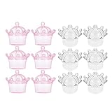 Generic 12Pcs Hochzeit Süßigkeiten Box Geschenk Verpackung Box Hochzeit Präsentieren Box Fall Klar Fillable Ornamente Handwerk Dekorationen für Hochzeiten Geburtstage Party F