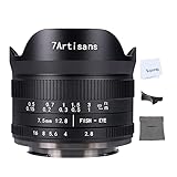 7artisans 7.5mm F2.8 II APS-C Fisheye-Objektiv mit 190° Blickwinkel, für Sony E-Mount Kameras NEX-5N NEX-7 NEX-3N NEX-5T a6000 a3500 a5100 a6300 a6500