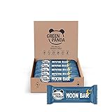 GREEN PANDA® Vegane Riegel ohne Zucker | 12 x 30g Bio Moon Bar | Der gesunde Snack für den Abend | Gesunde Süßigkeit in Bio Qualität | Kurkuma & Kokos Geschmack