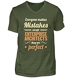 Enterprise Architekt V-Ausschnitt T-Shirt | Solution Architect Herren V-Neck S