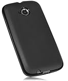 mumbi Hülle kompatibel mit Motorola Moto E2 Handy Case Handyhülle, schw