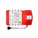 PremiumX Deluxe Multischalter PXDMS 5/8 SAT TV Matrix Signal-Verteiler Multiswitch 1 Satellit 8 Teilnehmer Quad-taug
