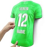 Elbeffekt Trikotlampe für Wolfsburg Fans aus Holz - personalisierbares Geschenk - schenke Dein individuellen Wolfsburg Fanartikel aus E