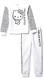 Hello Kitty Mädchen Fleece Sweatshirt and Jogger Pant Jogginganzug, White, 6X