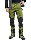 RevolutionRace Herren Nordwand Pro Pants, Hose zum Wandern und für viele Outdoor-Aktivitäten, Cactus Green, L