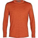 icebreaker Herren Sphere Crewe Longsleeve, roote Hthr, XL