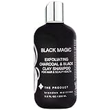 Charcoal And Black Clay Detoxifying Shampoo, Anti-Schuppen-Aktivkohle-Shampoo, klärend, Volumizing Black Magic Shampoo, 240