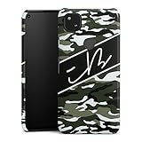 DeinDesign Premium Case kompatibel mit Google Pixel 4a Smartphone Handyhülle Hülle glänzend iBlali Camouflage YouTub