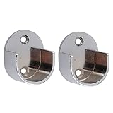 Gazechimp 2X Vorhänge Gardinenstange Wand Halterung, Klammern Recess Brackets - #25