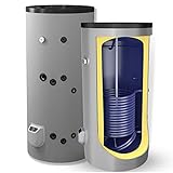 Kombispeicher kombinierter Warmwasserspeicher Standspeicher Boiler mit 1 Wärmetauscher in der Größe 300 L Liter und 3-9 kW Elektroheizstab