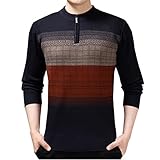LKKOY Herren Strick-Jacke Mit Kapuze Slim Fit Grobstrick Moderner Herren Hoodie-Sweatjacke-Winterjacke Langarm Grobstrick Pullover Mit Knopfverschluss XXXL