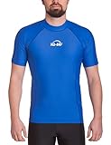 iQ-UV Herren UV 300 Slim Fit Kurzarm T-Shirt, blau (Dunkelblau), XL (54)