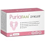 PURIAFAM® Zyklus Tabletten - 60 Kapseln - Maca, Mönchspfeffer, Shatavari, Inositol - Vegane Frauen Vitamine - Zyklus B