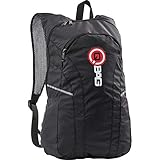 QBag Motorrad Rucksack Herren und Damen Fahrradrucksack Daypack Falt-Rucksack 13 Liter schwarz, Unisex, Multipurpose, Ganzjährig, Tex
