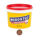 Original MODOSTUC Holzkitt 5kg Teak Gebrauchsfertige Füllmasse für Holz & Wand, Holz-Spachtelmasse, Ideal zum Reparieren von H