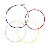 Ersatzteile 4pcs / Set Gitarrensaiten, Bunte Nylon-Ukulele-Saite, mit Full Bright Tone Gitarrenzubehör, Bunt ( Color : Colorful )