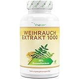 Weihrauch Extrakt - 365 Kapseln - Premium: 85% Boswellia-Säure - Hochdosiert mit 1000 mg je Tagesdosis - Echtes indisches Boswellia Serrata - Laborgeprüft - Veg