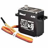 9imod Wasserdichter Servo BLS-HV45MG 45 kg 180 Grad Aluminiumgehäuse Digitales Metallgetriebe HV Brushless Servo für RC Auto LKW Crawler Boot Roboter DIY