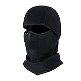 AYPOW Warme atmungsaktive Balaclavas, Winter Radfahren Dicke Vollmaske Abdeckung mit Mesh-Panel, Winddicht Fleece Ski Halswärmer für Männer und Frauen - Universal elastische Größ