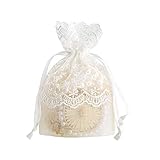 Augneveres Knowledgi 394x551 Zoll Weiße Sterne Spitze Gedruckt Weiße Organza Tasche Schmuckbeutel Verpackung Organza Strahl Tasche Hochzeit Süßigkeiten Geschenk T