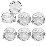 6pcs KüChe Gasherd Knob Gasherd Knopf Abdeckungen Herd Schalter Schutz Knob Abdeckungen Herdschutz KnöPfe Kinder KüChenherd Abdeckungen Childsafety SchlöSser Verhindern Gasherd Eingeschaltet W