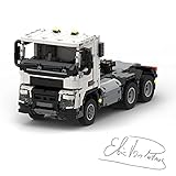 Elroy369Lion 1:17 Scale RC 6x4 Abschleppwagen Bricks Modell mit Motorset für Volvo FMX Schwerlast-LKW, MOC-Simulationsfahrzeugbausatz kompatibel mit Lego Technic, MOC-77580 (2336+Teile)