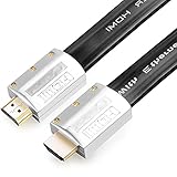 SHOJ HD Verbindungskabel HDMI 2.0 Kabel Highspeed 18GBPS unterstützt 3D 4K / 60Hz True HD 7.1 Kompatibel UHD TV, Blu-ray, PS4, PS3, PC, Projektor Highspeed pc Kabel (Color : Black, Größe : 5M)