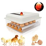 TOPQSC Eier Inkubator Brutmaschine 16 Intelligente Inkubatoren LED-Anzeige Mini Automatischer Flip-Inkubator Temperaturregelung Inkubator,verwendet für Hühner-,Enten-,Gänse- und W