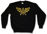 Triforce Vintage Logo Sweatshirt Pullover - Legend Link Symbol Game Zelda Triforce T-Shirt Größen S - 3XL (XXL)