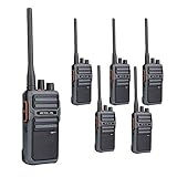 Retevis RB617 Funkgerät, 4400 mAh PMR446 Walkie Talkie mit Großer Reichweite, 2-in-1-USB-Kabel Typ C, VOX, Lizenzfreie Funkgeräte Set, 16 Kanäle, Notfallalarm (Schwarz und Grau, 3 Paare)