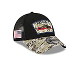 New Era New England Patriots NFL On Field 2021 Salute to Service Black 9Forty Snapback Cap - One-S