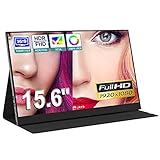 15,6 Zoll Tragbarer Monitor für Laptop, 100% sRGB HDR Bimawen 15 Zoll Dual-HDMI,1080p/ IPS/Kompatibel mit Xbox, Switch, PC,Laptop,Raspberry Pi 4,PS3, PS4,