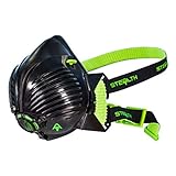 Stealth Mask P3 Atemschutzmaske mit austauschbarem HEPAC-Filter für ultimative Sicherheit, Atemschutz mit 99,99% Partikelfiltrierung Baugewerbe P3 Maske Halbmaske, Staubmasken Atemschutz Feinstaub-M/L
