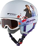 ALPINA Unisex - Kinder, ZUPO DISNEY SET Skihelm, Frozen II, 51-55