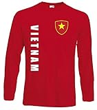 aprom Vietnam Langarm T-Shirt Trikot LS-Spa Rot Longsleeve (M)