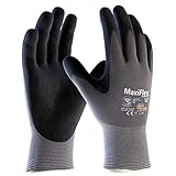 MaxiFlex Ultimate 34-874 Nitrile Foam Palm Coated Work gloves - 10/XL by ATG
