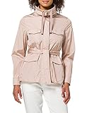 Geox Womens W TOPAZIO C - BRIGHT NYLON CRI Trenchcoat, Rose DUST, 34 (I40)