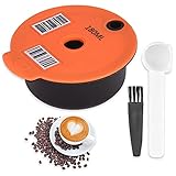 Nachfüllbar Plastic Kaffee Kapsel Tassen Wiederverwendbarer Kaffeefilter für Bosch Tassimo Edelstahl Mesh (180 ml)