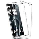 Xiaomi Mi 11/11 Pro 5G Panzerglas Schutzfolie, [2 Stück] [HD Clear] [9H Härte] [Anti-Kratzer] [Blasenfreie] HD Displayschutzfolie für Xiaomi Mi 11/11 Pro 5G