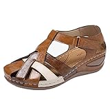 CHENSIYU Sommerschuhe Damen mit Absatz Sportsandale Sommerschuhe Keil Schlappen Party Slippers High Heels Sport Klassische S
